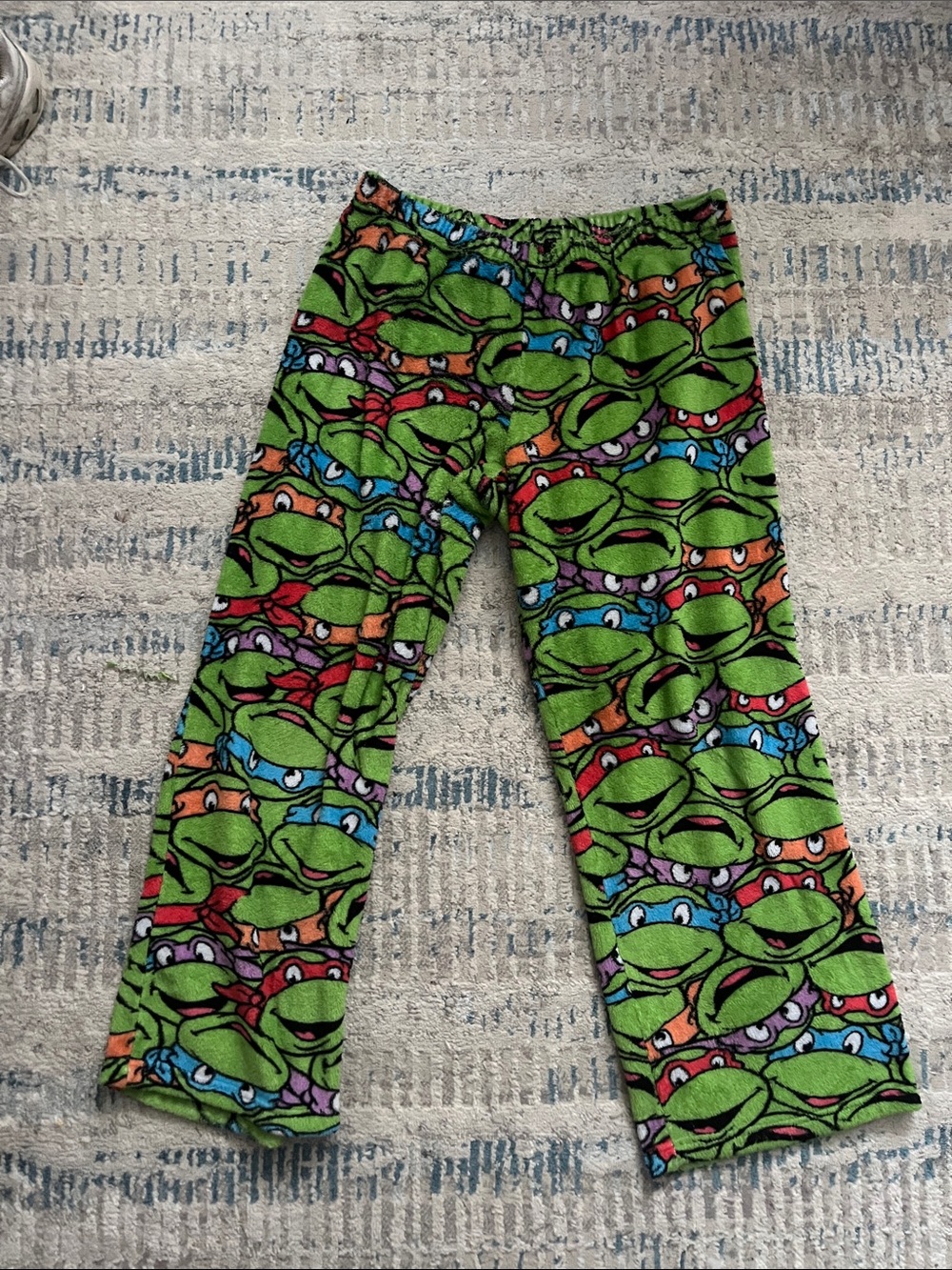Kids Teenage Mutant Ninja Turtles Green Fleece Pajama Pants
